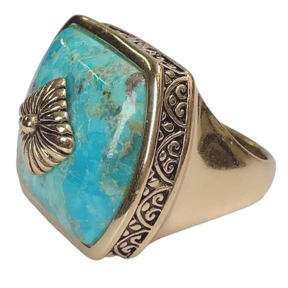 STUDIO BARSE TURQUOISE RING SZ 9.75 Men or Women Unisex Limited Edition HSN - Picture 3 of 7
